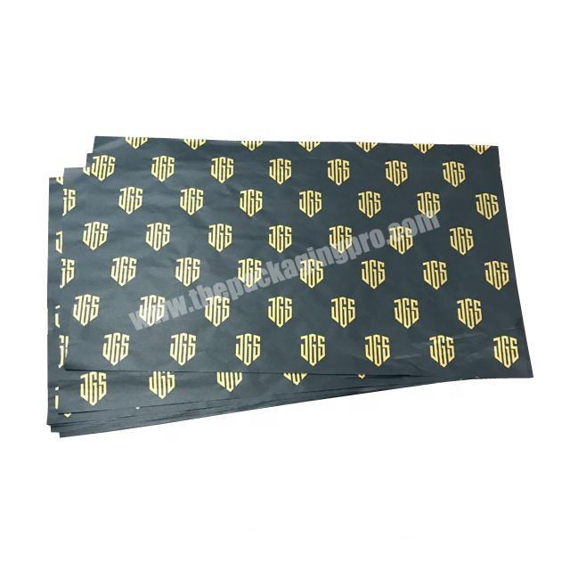 Custom Logo Luxury Packing Black Golden Gift Silk Wrapping Tissue Paper -  China Custom Printed Tissue Paper, Mg Tissue Paper