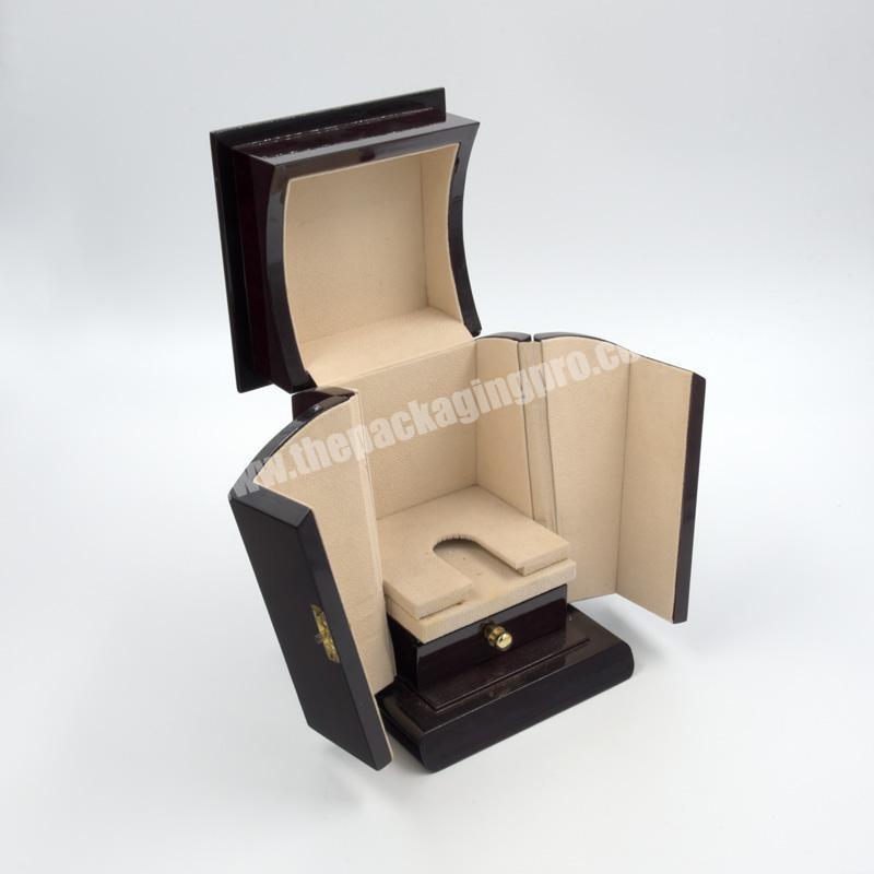 House Shape Display Box With Drawer Wooden Jewelry Box Custom Made Wood Boxes
