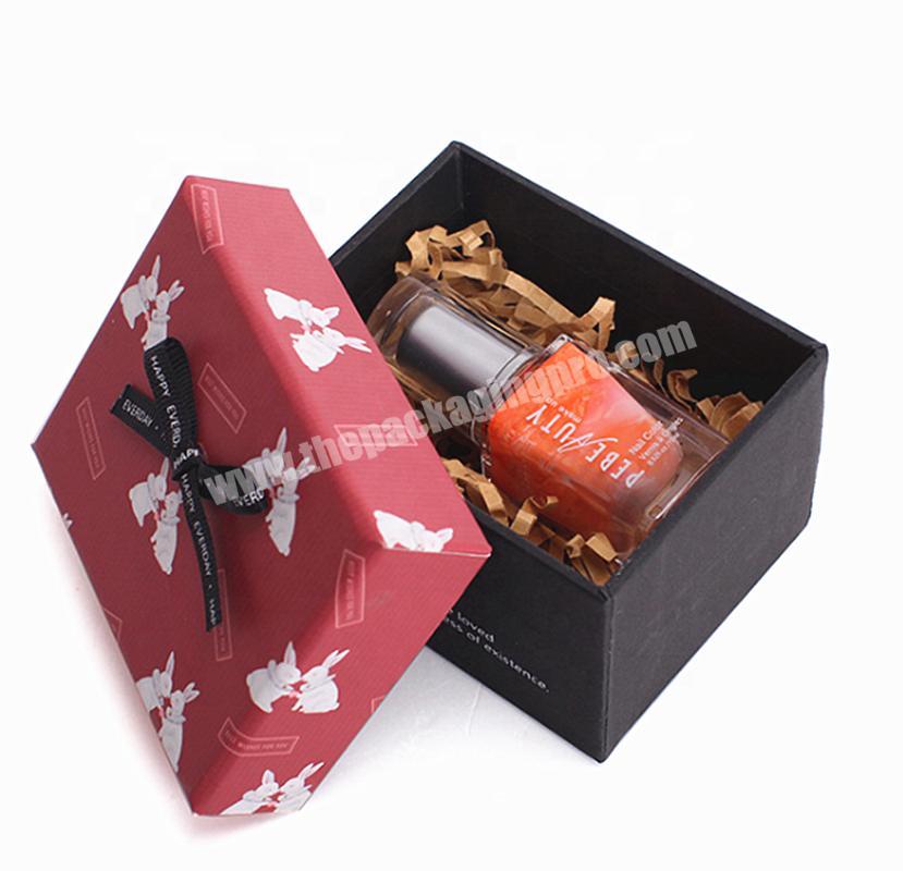 Free sample lid and base fashion fancy nail polish ename varnish OPI nail polish cosmetics case packing gift paper box bag
