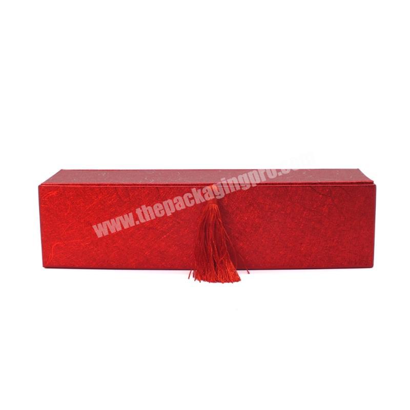 Luxury custom square red cardboard box chocolate box with shining