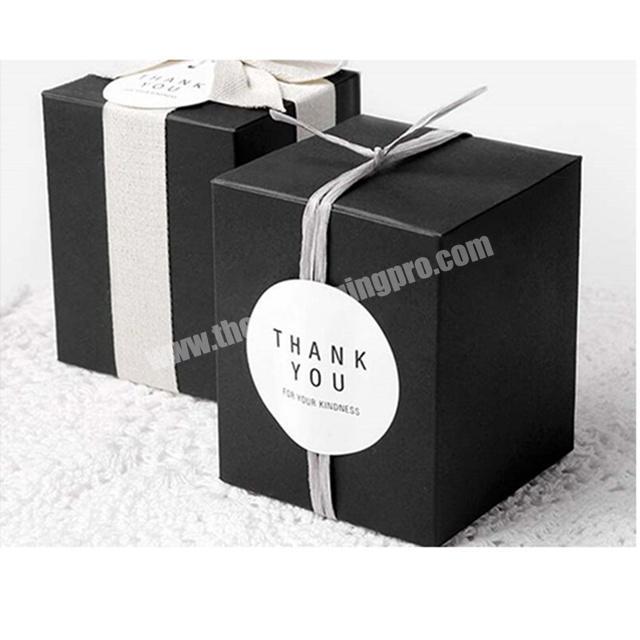 Folding customized design or stock underwear packaging black gift box