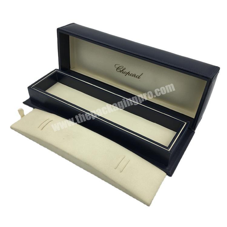 Premium PU Leather Custom Single Long Watch Strap packaging Box