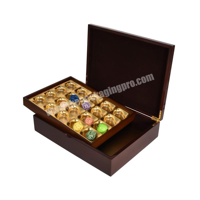 Custom Luxury Packaging Wooden Dry Chocolate Giff Packaging Box