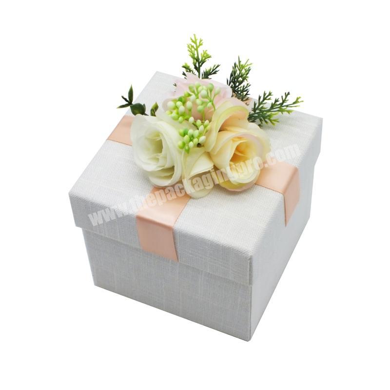 Design Covered Paper Cardboard Packaging luxury gift  box with clear lid