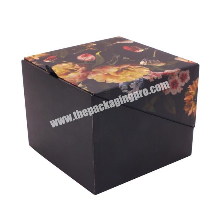 Custom Luxury black gift box with magnetic close paper box gift box for valentines' day packaging