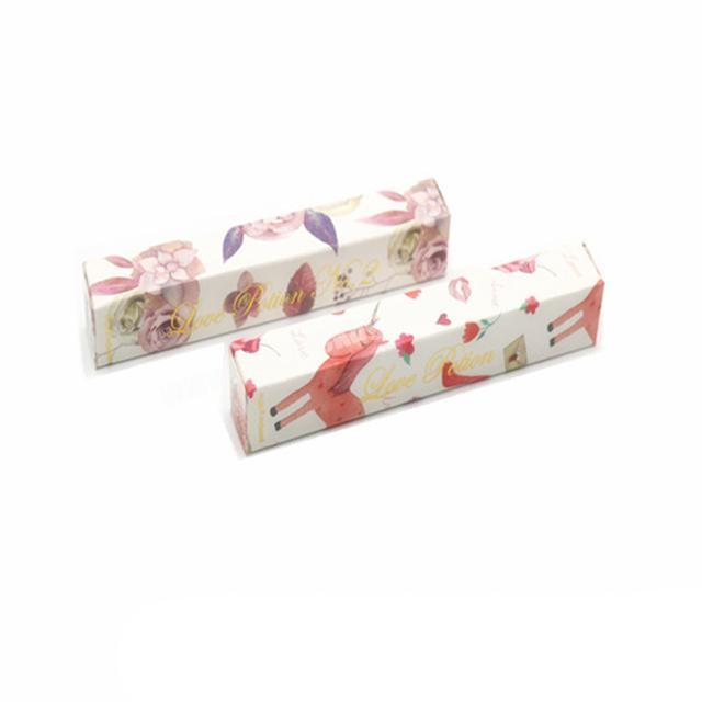 Free design OEM CMYK Fruit Design Printed Recyclable Lipstick Box with your own logo