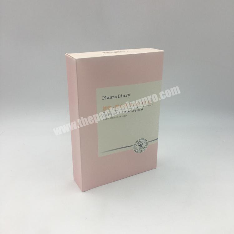 Luxury Pink Portable Custom Logo Face Mask Storage Box Packing