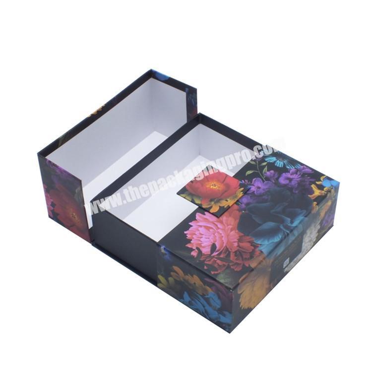 2020 new design cardboard flower 2 open door manufacture gift box