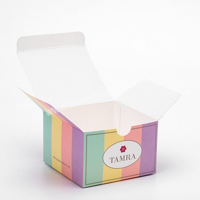 Full Color Printing Custom Cardboard Box Paper Type Interlock Bottom Foldable Packaging Box