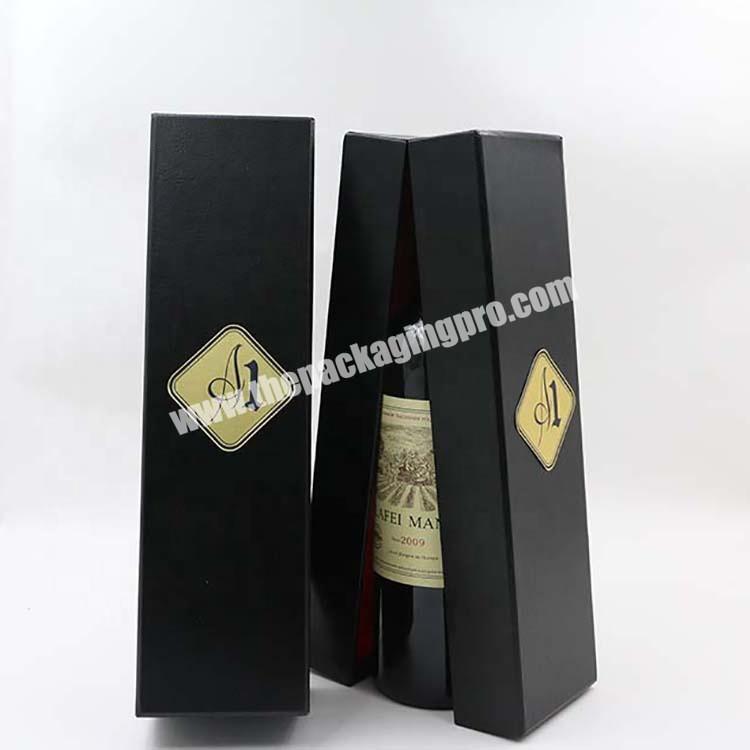 Rigid 750ML Glass Bottle Packing Wine Gift Box