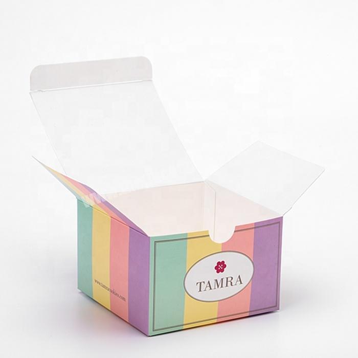 Eco Friendly small square soap box packaging custom full color printing logo packaging boxes