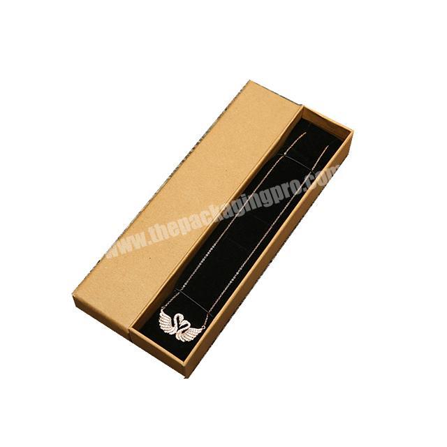 Factory Supplier High Quality Rectangle Kraft paper jewelryAccessory Boxes Free Design Personalized Logo