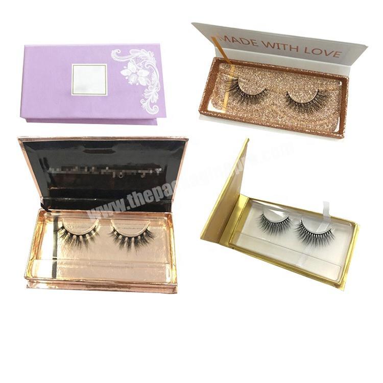 Low price luxury personalized custom private label pink mink magnetic gift product false lash box paper eyelash packaging box