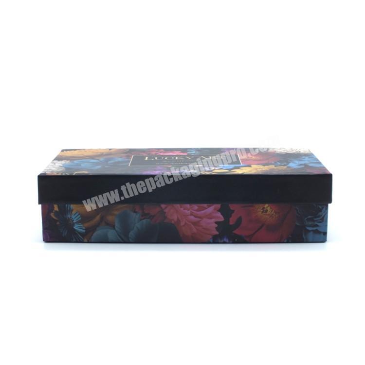 Packaging boxes custom logo  customized lid and tray paper box