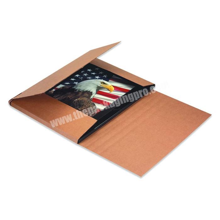 Kraft Easy Fold Mailers Envelopes Wholesale White Corrugated Cardboard Box Self Sealing Book Mailing Boxes
