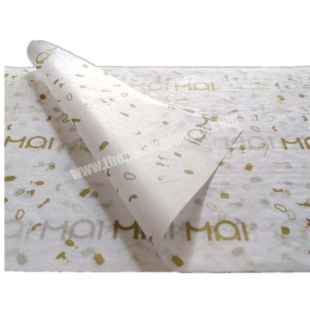 Cheap China Manufacturer gold logo  white tissue paper wrapping for clothesgift