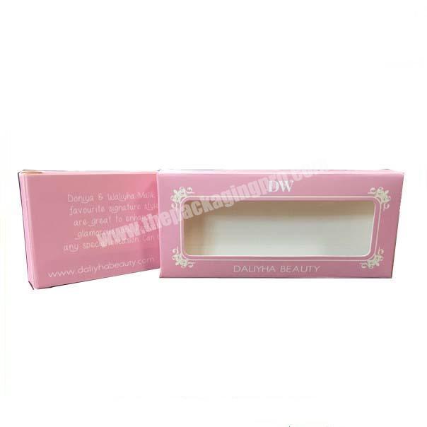 Beauty pink eyelash packaging box Lovely empty cute eyelash box High-end cosmetics eyelash box