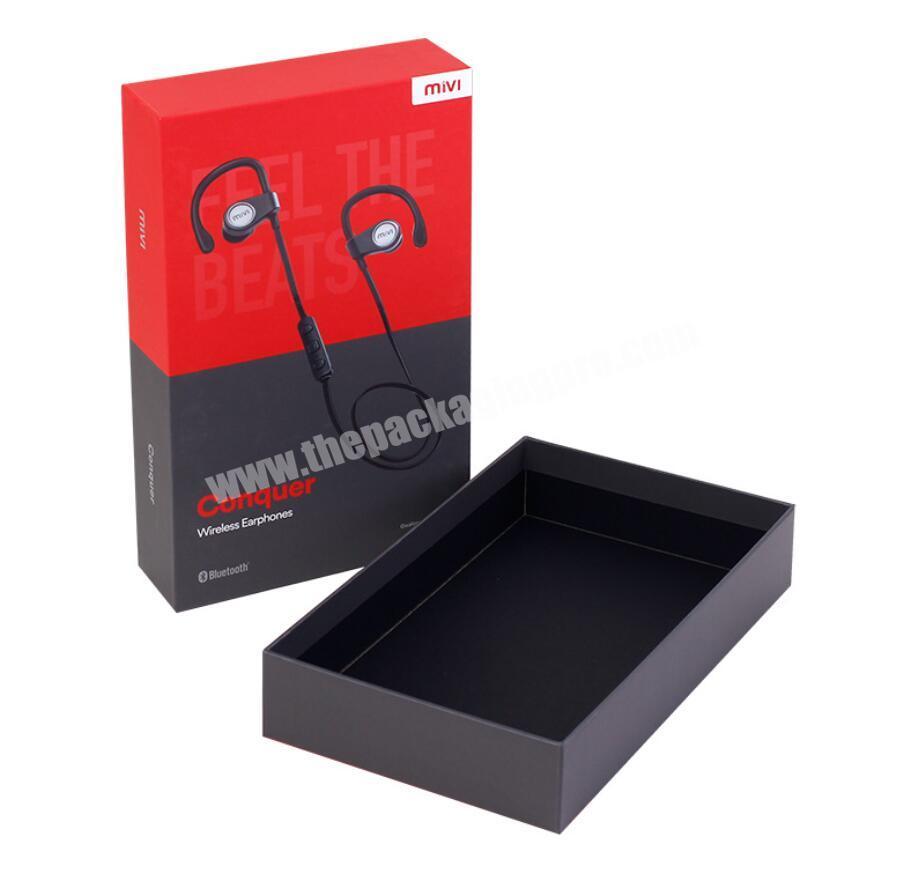 wholesale Customize shenzhen  smart phone earphone  paper box with EVA packaging insert