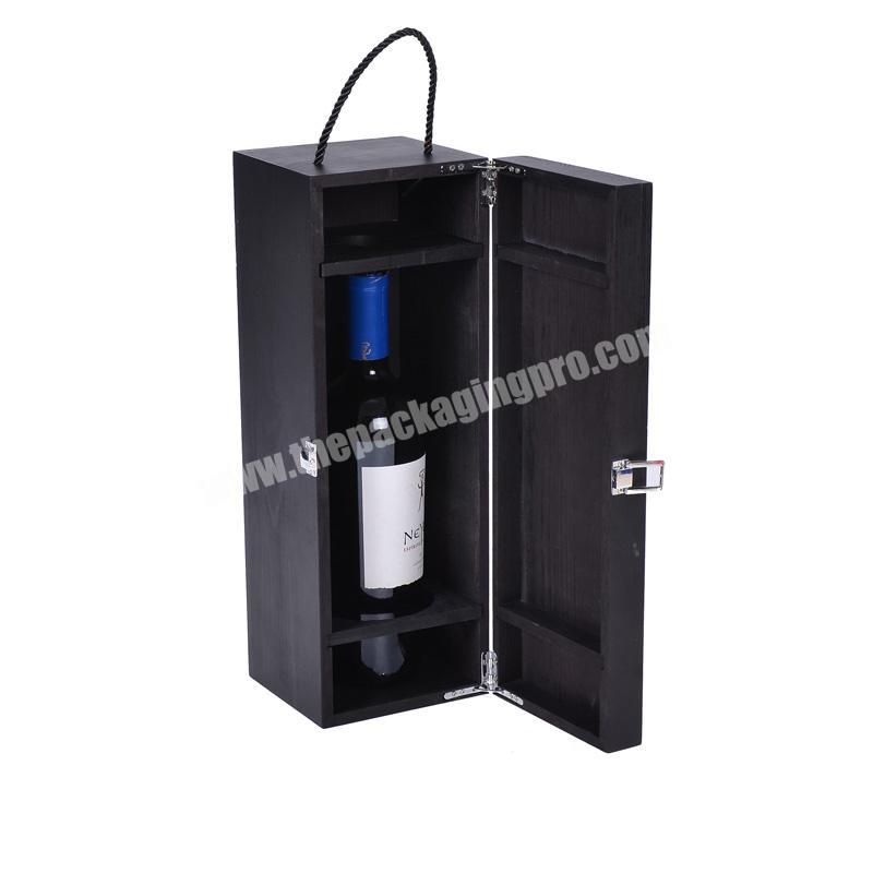 Wholesale Luxury Custom High Quality Single Wood Wine Box For Gift