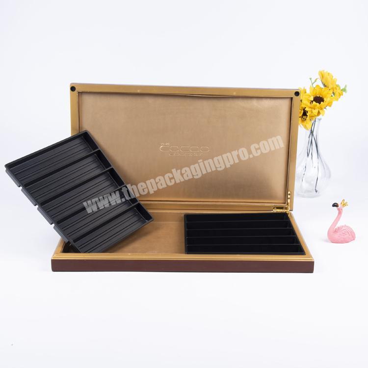Luxury Custom Wooden Packaging Dates Ramadan Boxes For Chocolate Packing