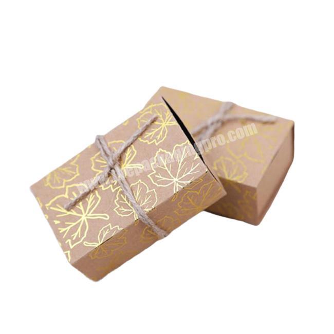 Brown envelope white kraft paper material envelopes box for candy food wedding supplier
