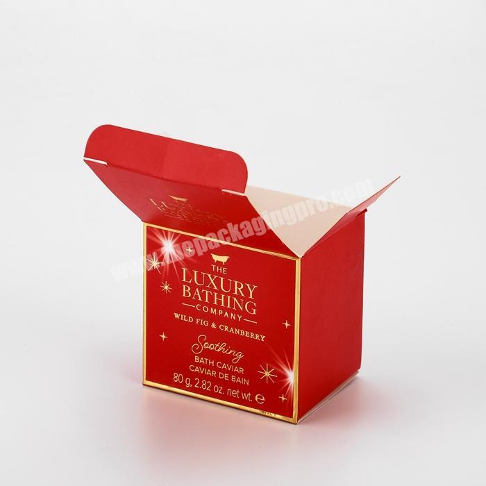 high quality glossy varnishing folding cosmetics paper packaging tuck top eco friendly recycled cardboard box