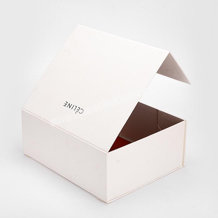 custom rigid paper magnetic closure cosmetics package beauty products luxury gift packing folding box
