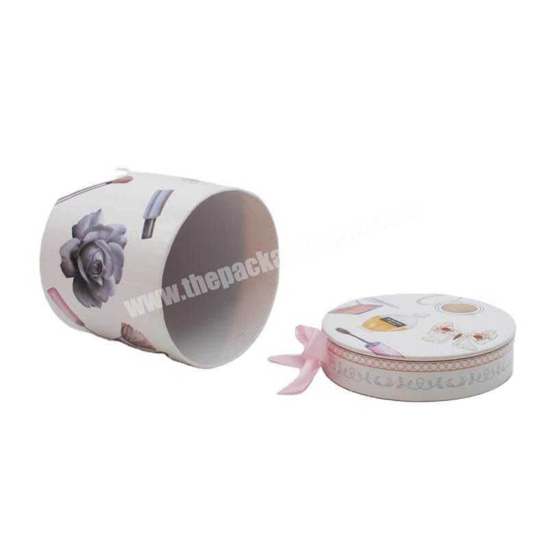 Custom Logo Small Round Paper Tube Box For CosmeticCandelFlowerPerfumeTea Packaging Boxes Luxury Gift Box