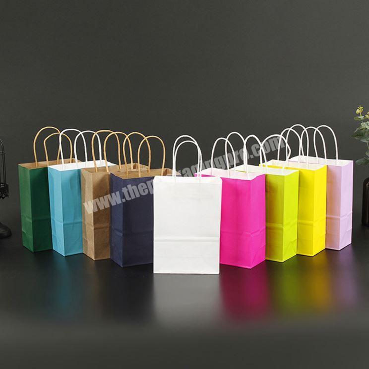 2020 Cheap Custom Printed Kraft Paper Bags For Shopping