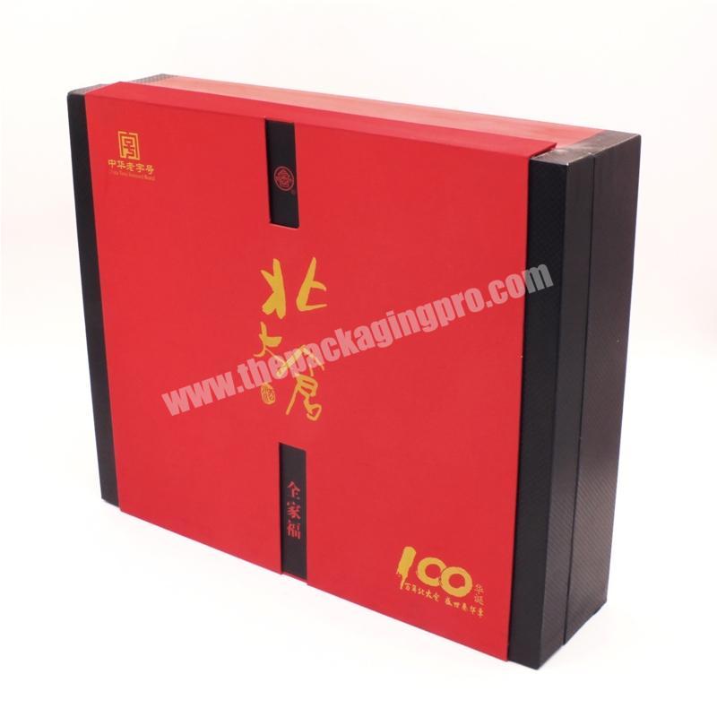 Custom Luxury Cardboard boxes design wine box gift paperboard  packaging