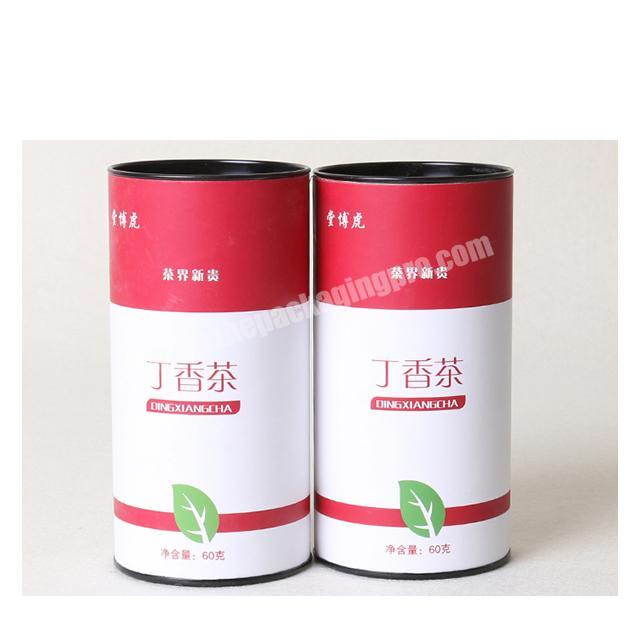 Best selling tea packaging kraft paper tube cylinder with lid Small pot of tea packaging
