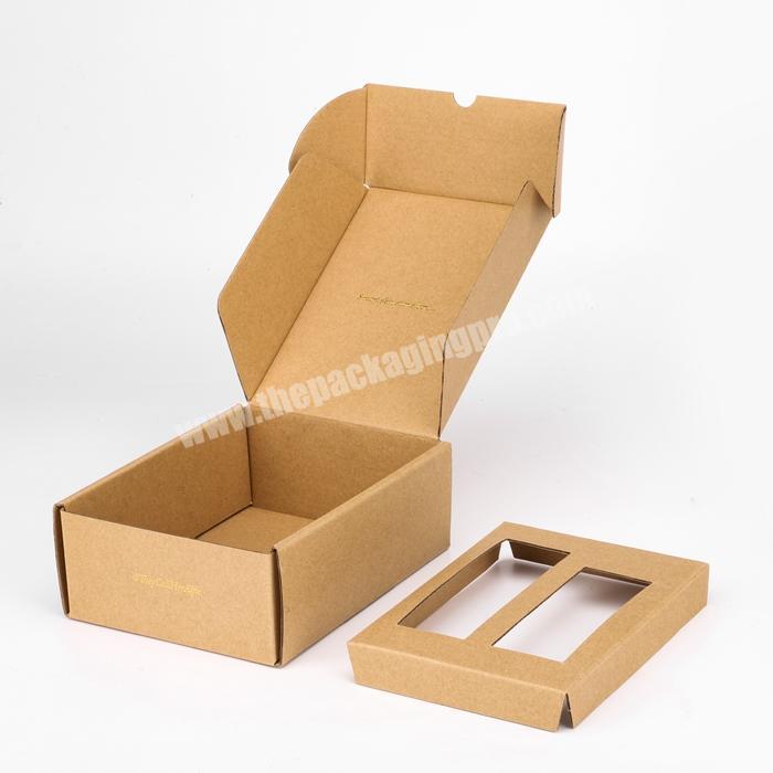 Skin Care Products Eco-friendly Kraft Paper Packaging E fluted Cardboard Subscription Mailer Boxes for Online Shopping