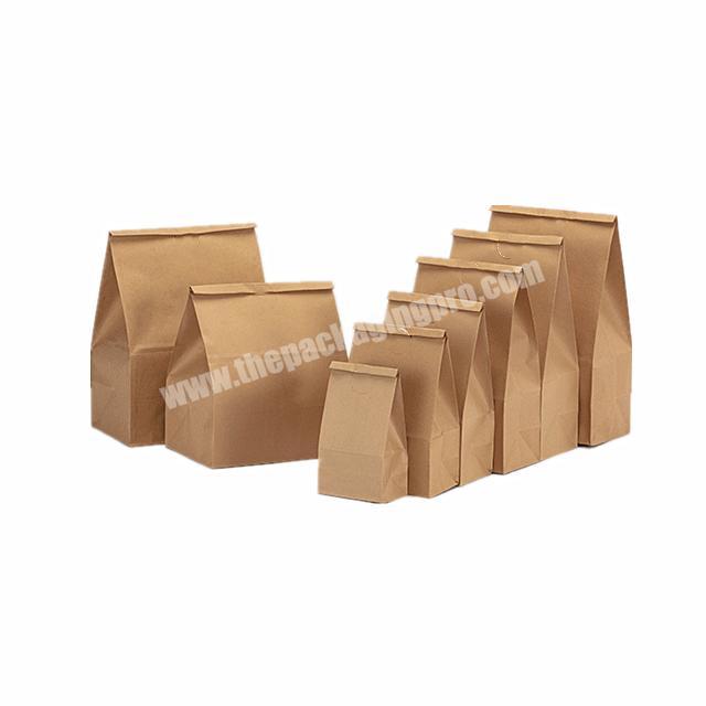 Good price Custom Logo Printing Food Portable kraft paper bag with own logo