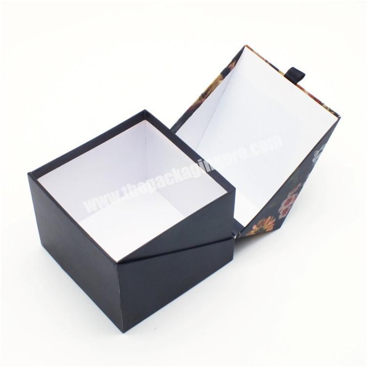 Supplier Luxury black gift box with magnetic close paper box gift box for valentines' day packaging
