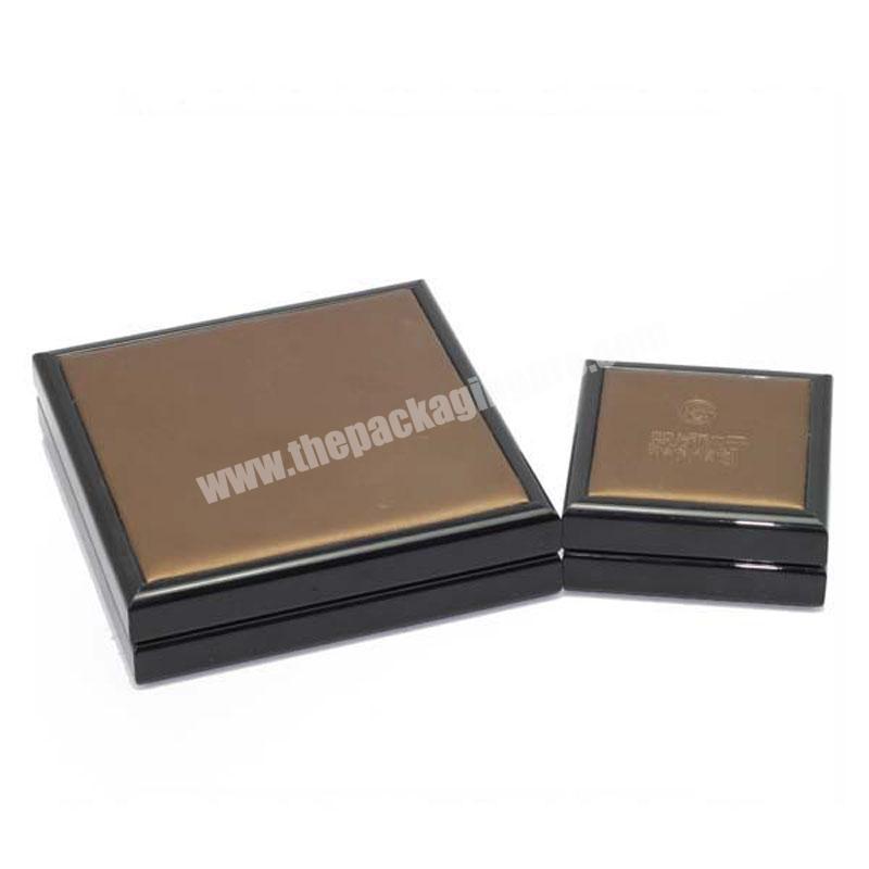 Luxury Black Gold Plate Gift Packaging Mens Jewelry Box