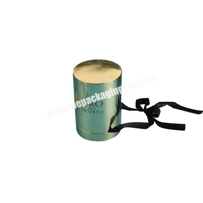 Cylinder kraft recycled paper box storage perfume 5ml 8ml