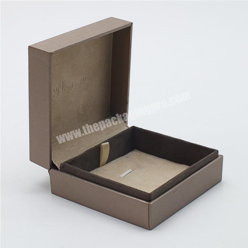 Ribbon Decorate Touch Film Custom Ring Necklace Bracelet Cufflink Cardboard Paper Jewelry Box