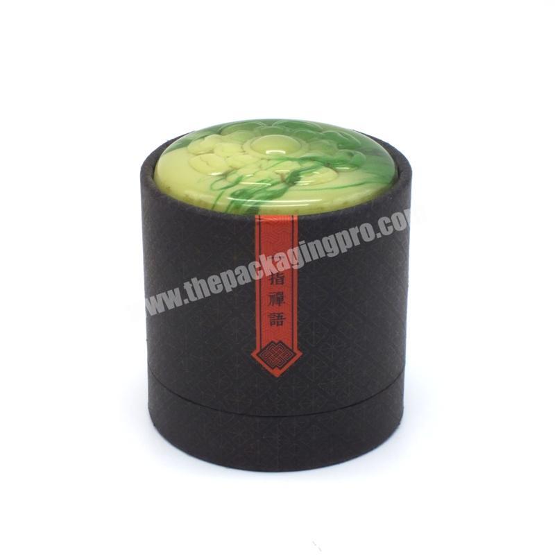 Elegant cylinder round box tea gift packaging cardboard box  cylindrical shape paper tea box