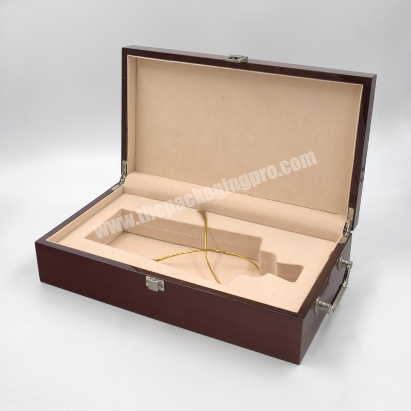 Wholesale Luxury Custom logo Wooden Wine Bottle Gift Box