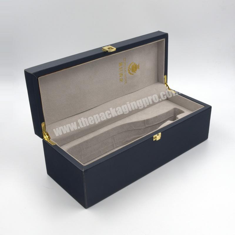 2019 China new style production single wine gift box wine wooden box