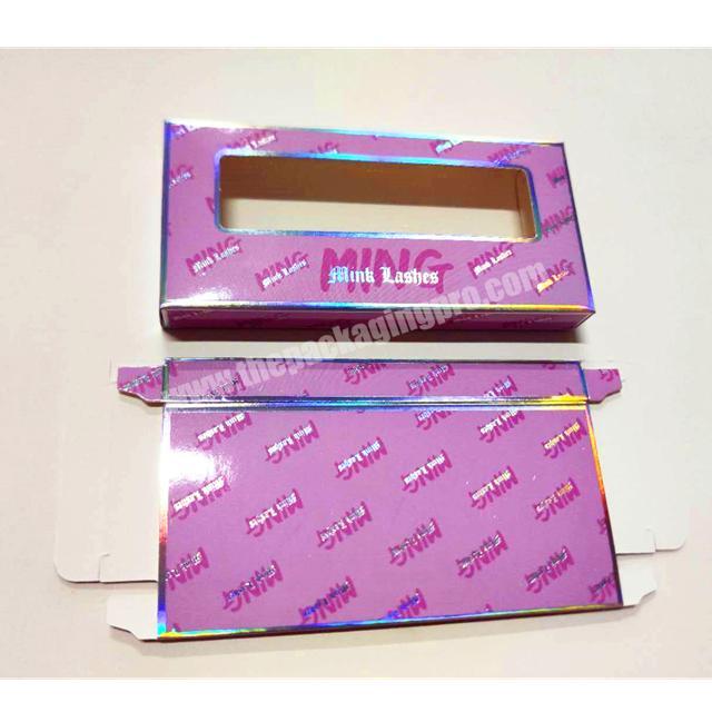 Custom Wholesale eyelash packaging box Newest style customized eyelash packaging box with logo luxury box eyelash packaging