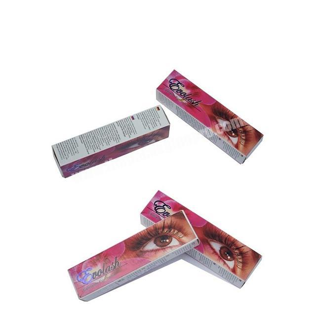 Professional custom eyelash growth liquid packaging lip stick box liquid lip gloss packaging box