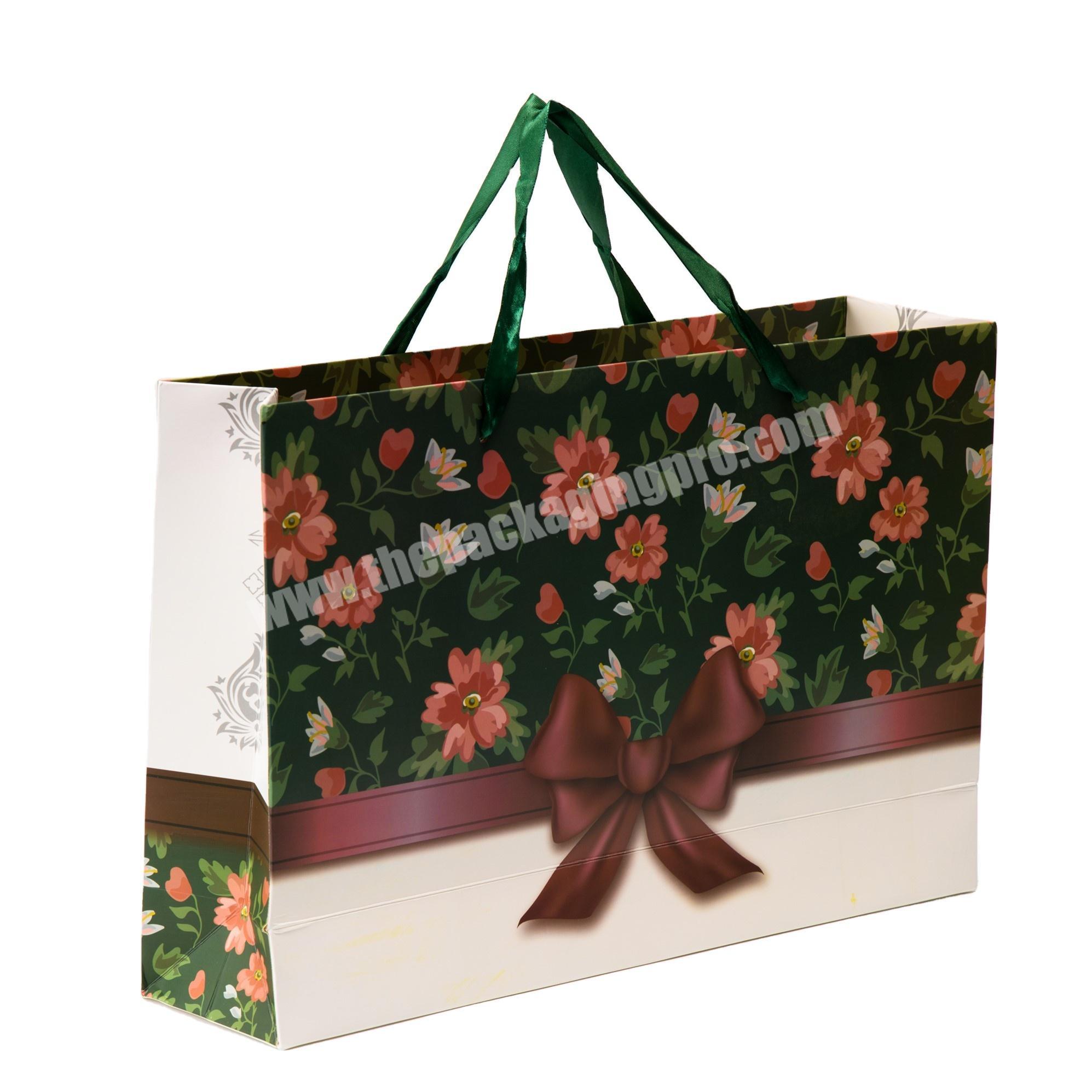 white kraft paper shopping bag christmas paper gift bags