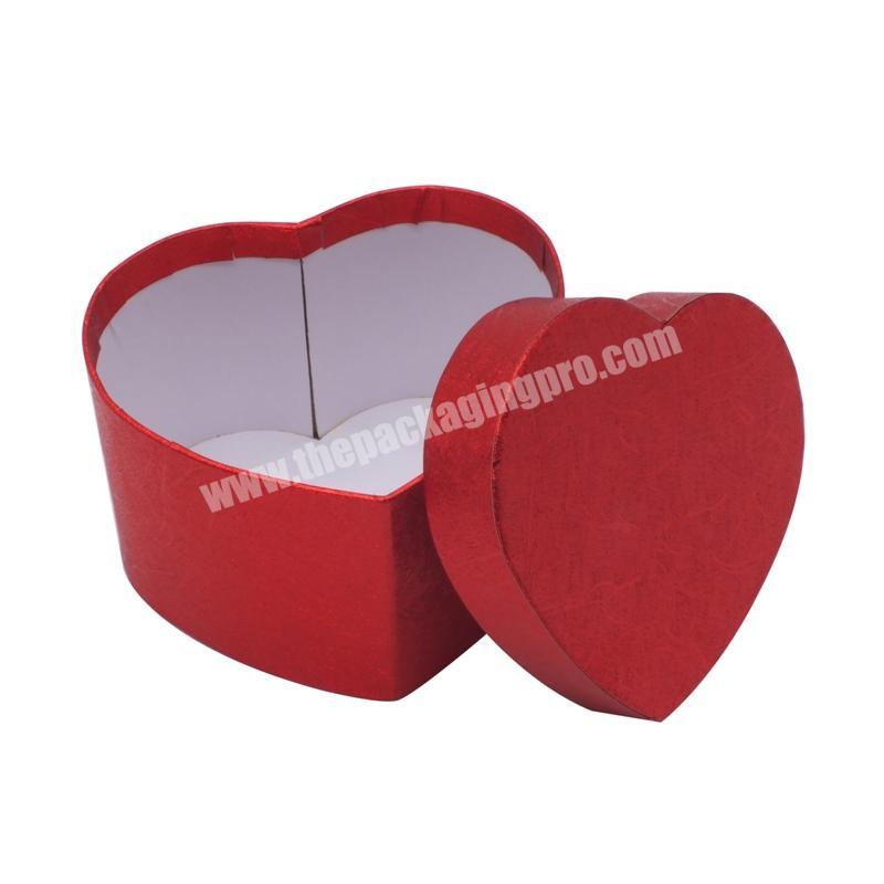 Customized branded top quality packaging chocolate box heart shaped