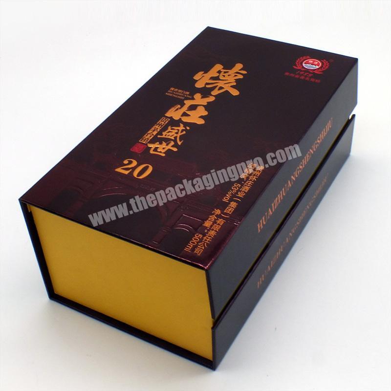 Paper Luxury Cardboard Drawer Style Bottle Economy Display Custom Design Wine Glass Candy Gift Box