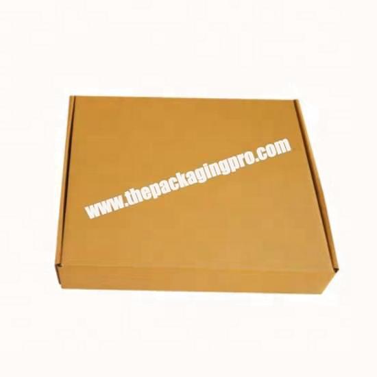 Recycled brown kraft paper box for food french fries