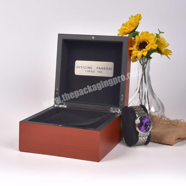 In Stock Luxury Custom Logo Matt Orange Watch Accessories Packing Box With Tool