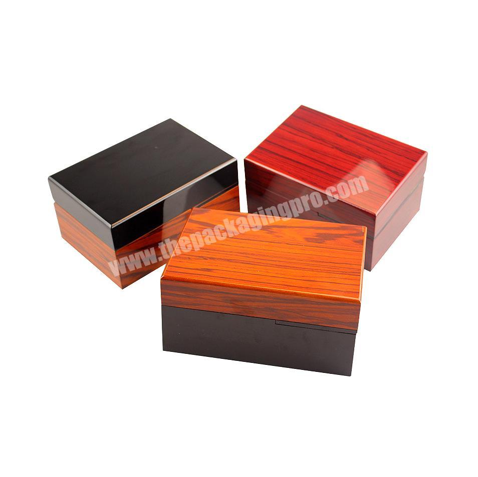 Wood Grain Paper Multicolor Luxury Box Men Watch Package Gifts Boxes