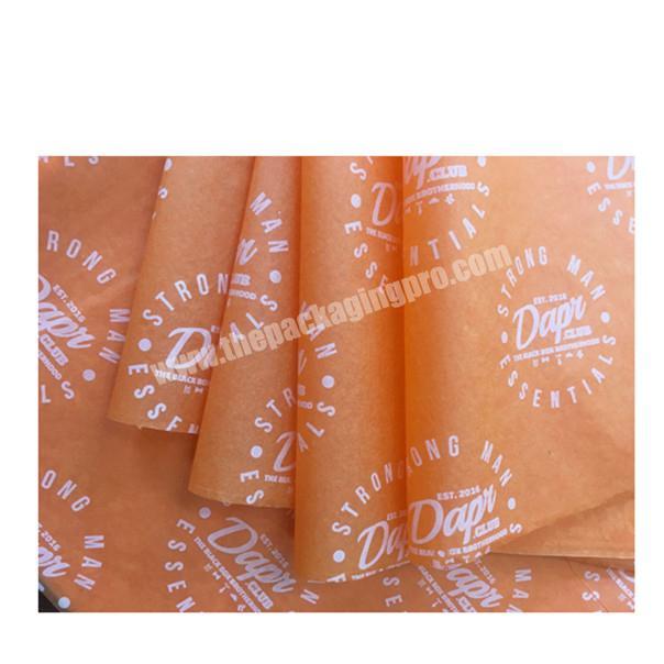 Beautiful orange wrapping tissue design printing wrapping tissue