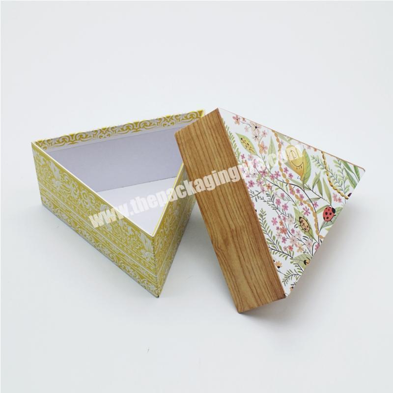 Large Capacity Low Price Cardboard Gift Triangle Shape Box Packaging